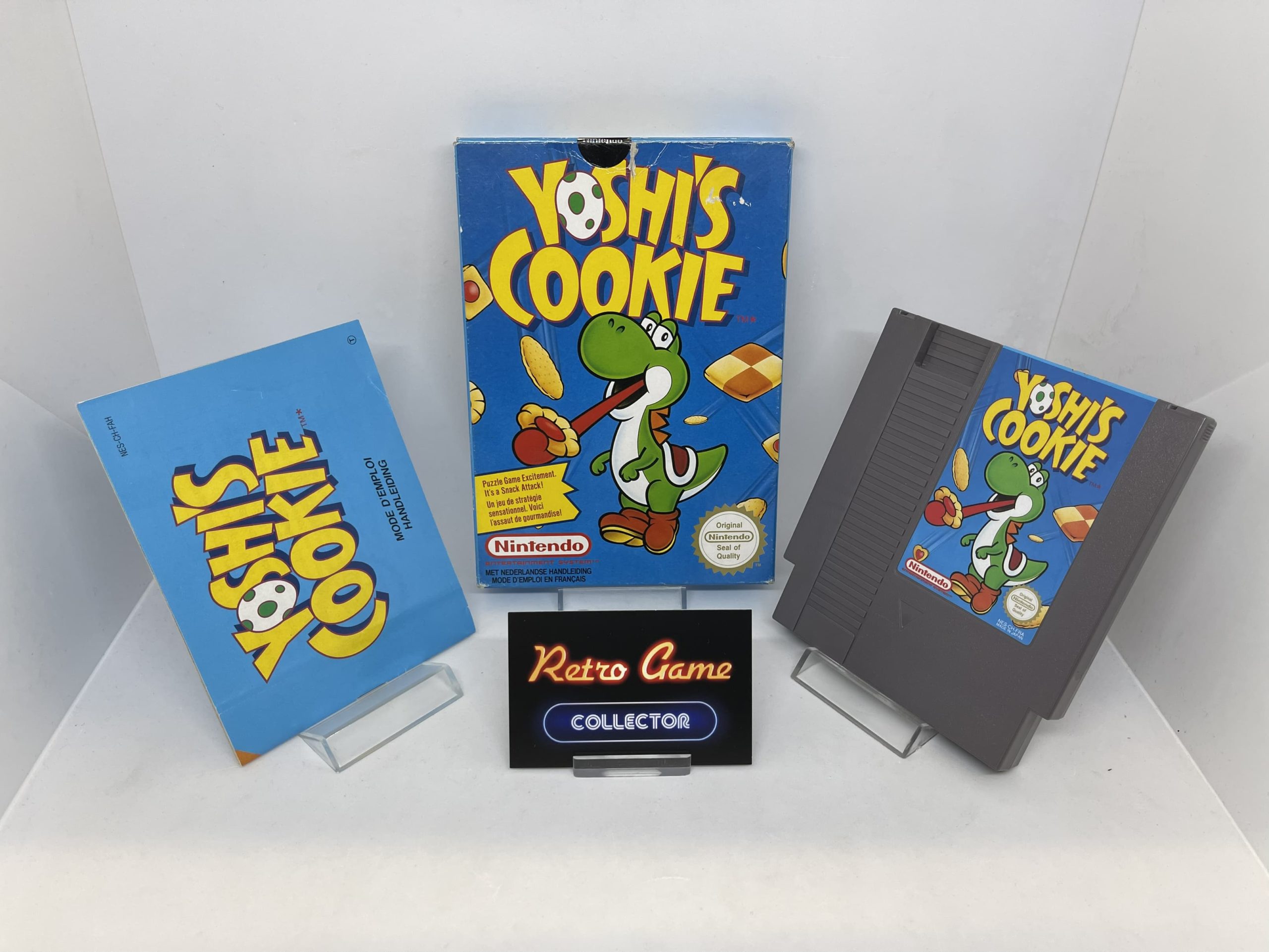 NES Nintendo Yoshi's Cookie (CIB) PAL