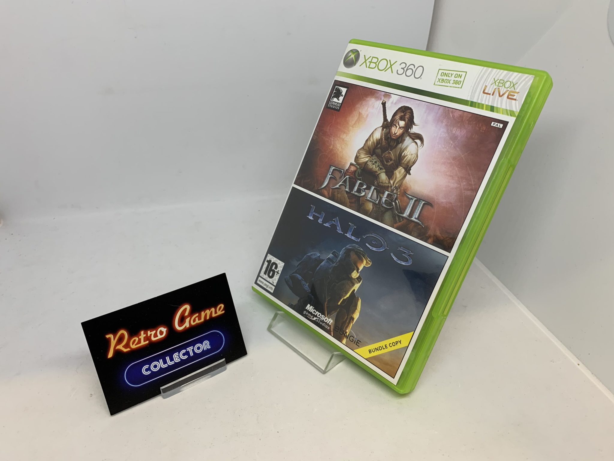 Xbox360 Fable Ii Halo 3 Bundle Copy Cib Pal Retro Game Collector