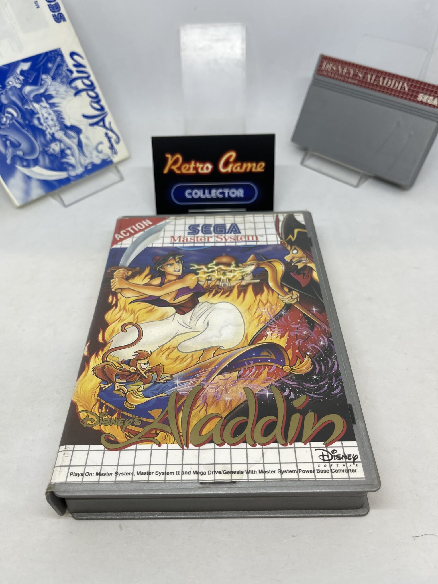 Sega Master System Aladdin Rare Australia Version Silver Box /Game (CIB ...