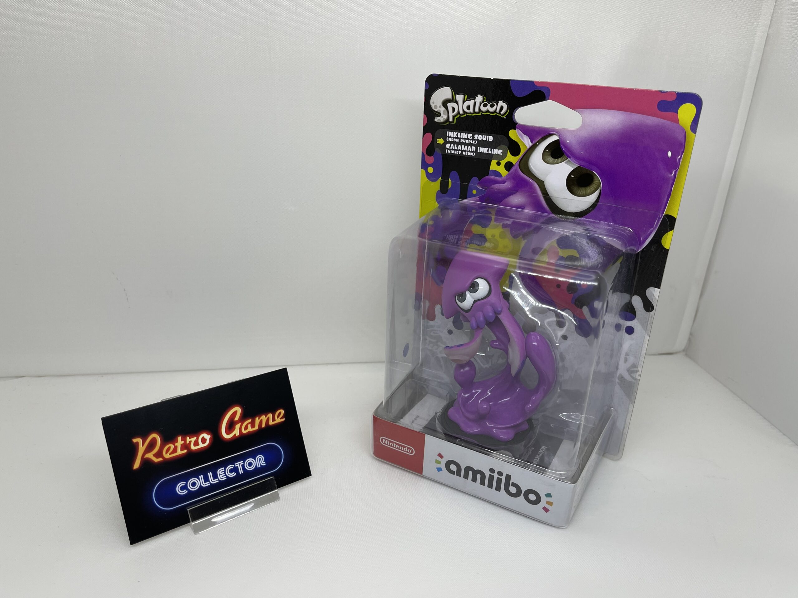 Amiibo Splatoon Inkling Squid Neon Purple Retro Game Collector 0680