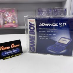 GBA Nintendo GameBoy Advance SP Cobalt Blue Nintendo AGS-001 SEALED Complete in Box USA Incl Display Case BRAND NEW