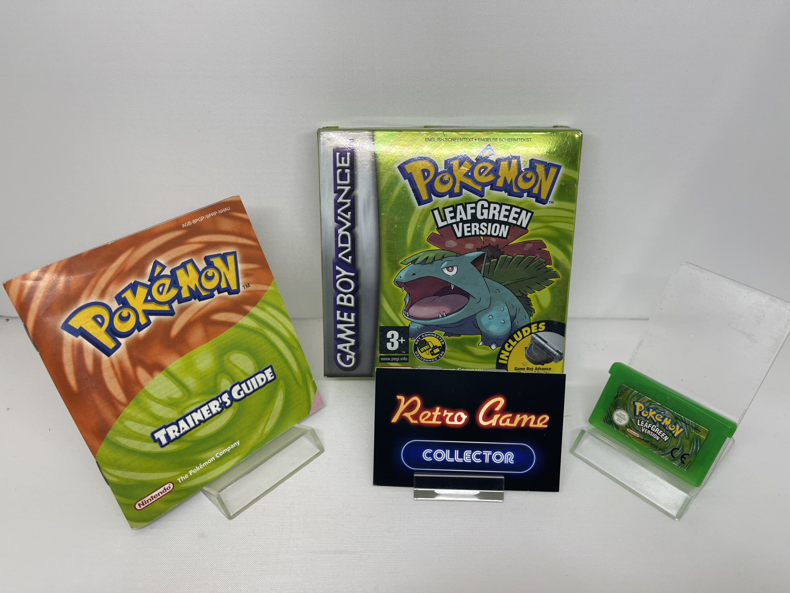 GBA Nintendo Gameboy Advance Pokemon LeafGreen NO Adapter (CIB) PAL