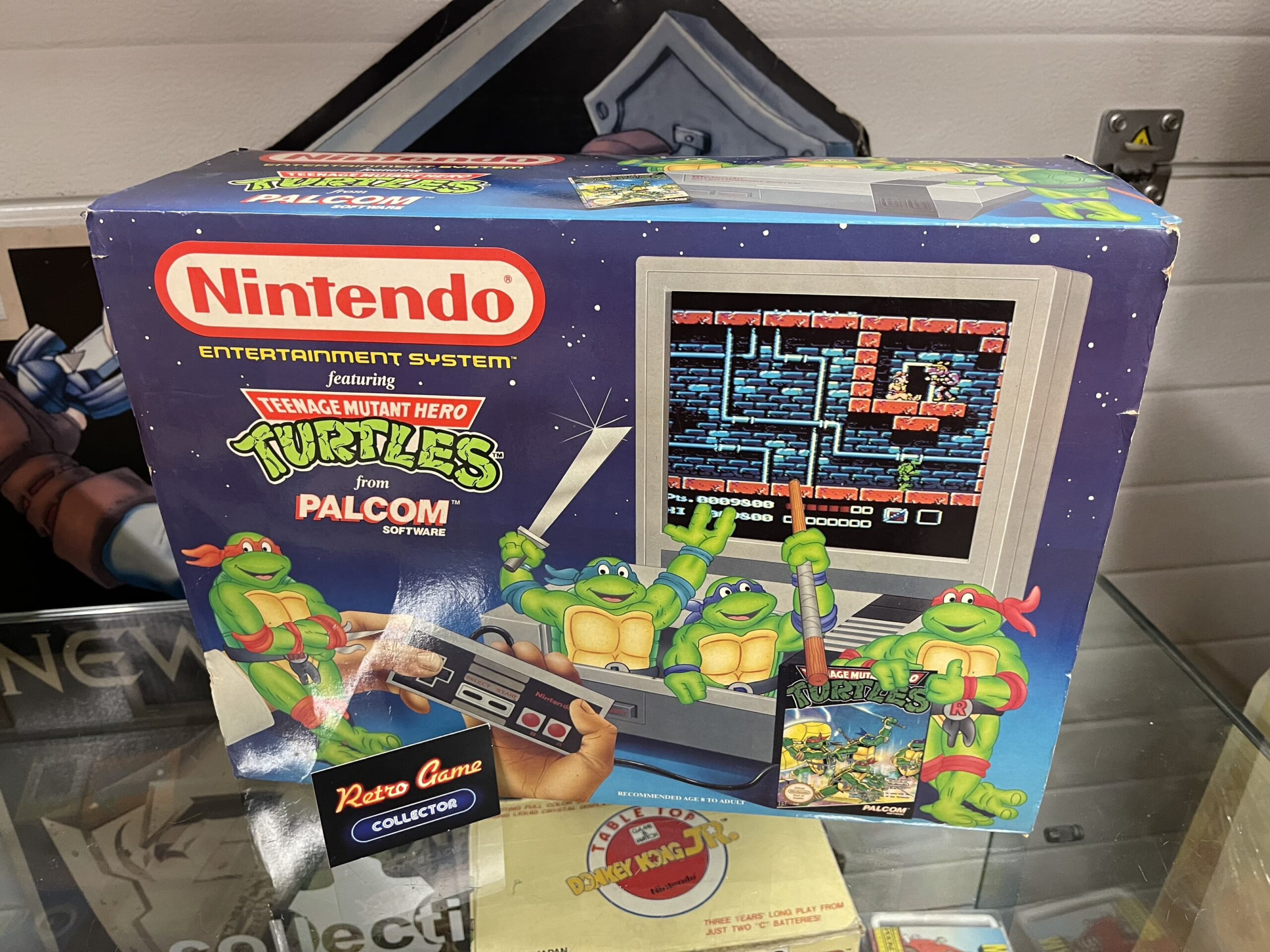 NES  Nintendo NES Console Control Deck Turtles version  (CIB) PAL