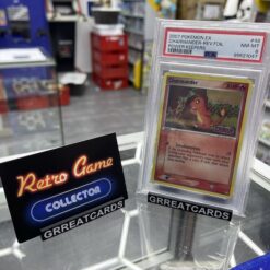 Pokemon TCG : 2007 Pokemon EX Power Keepers Charmander STAMPED Reverse Holo Foil 48/108 PSA 8