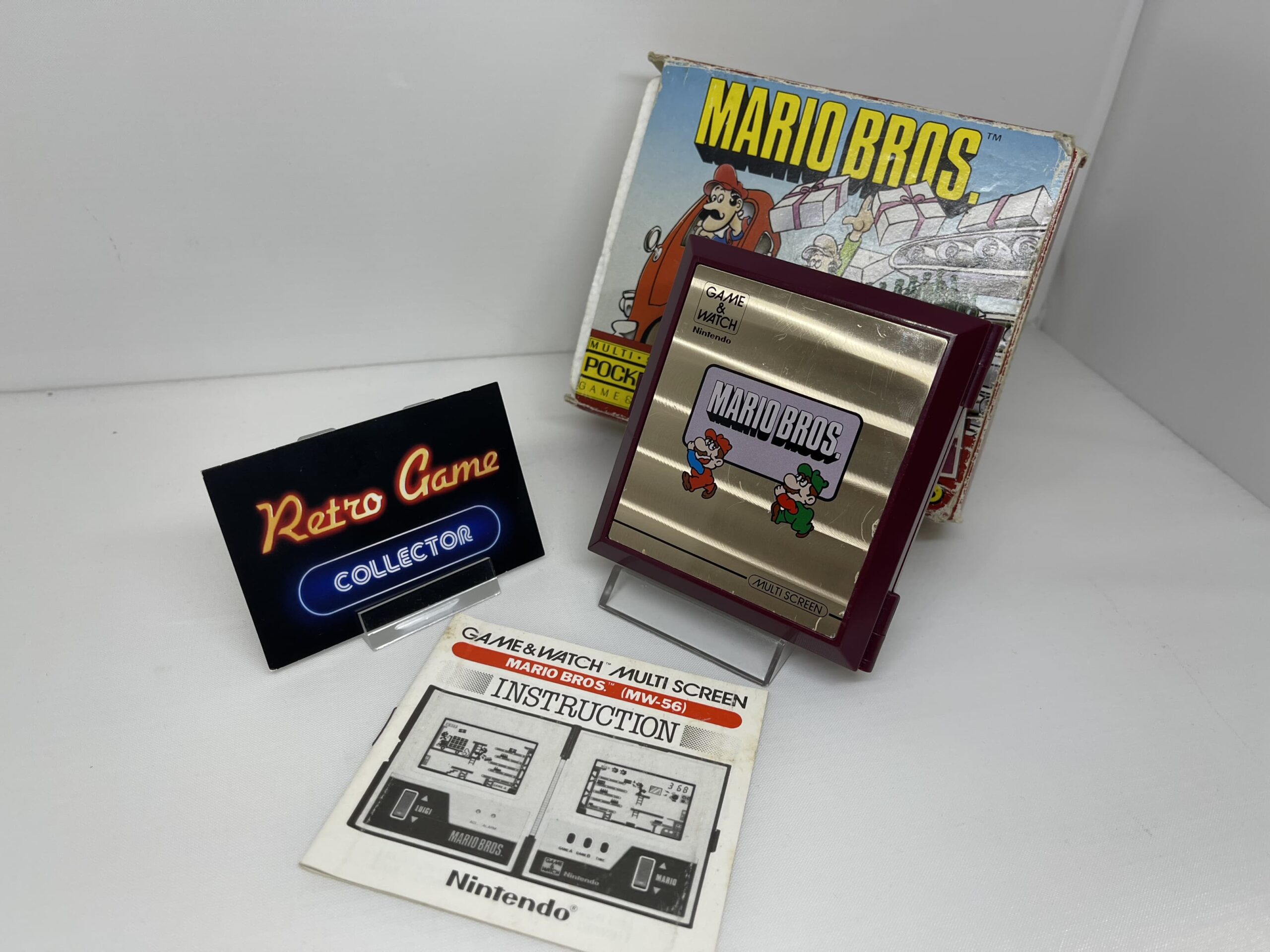 BOXED NINTENDO CGL GAME WATCH MARIO BROS MW56 1983 VERY, 52 OFF