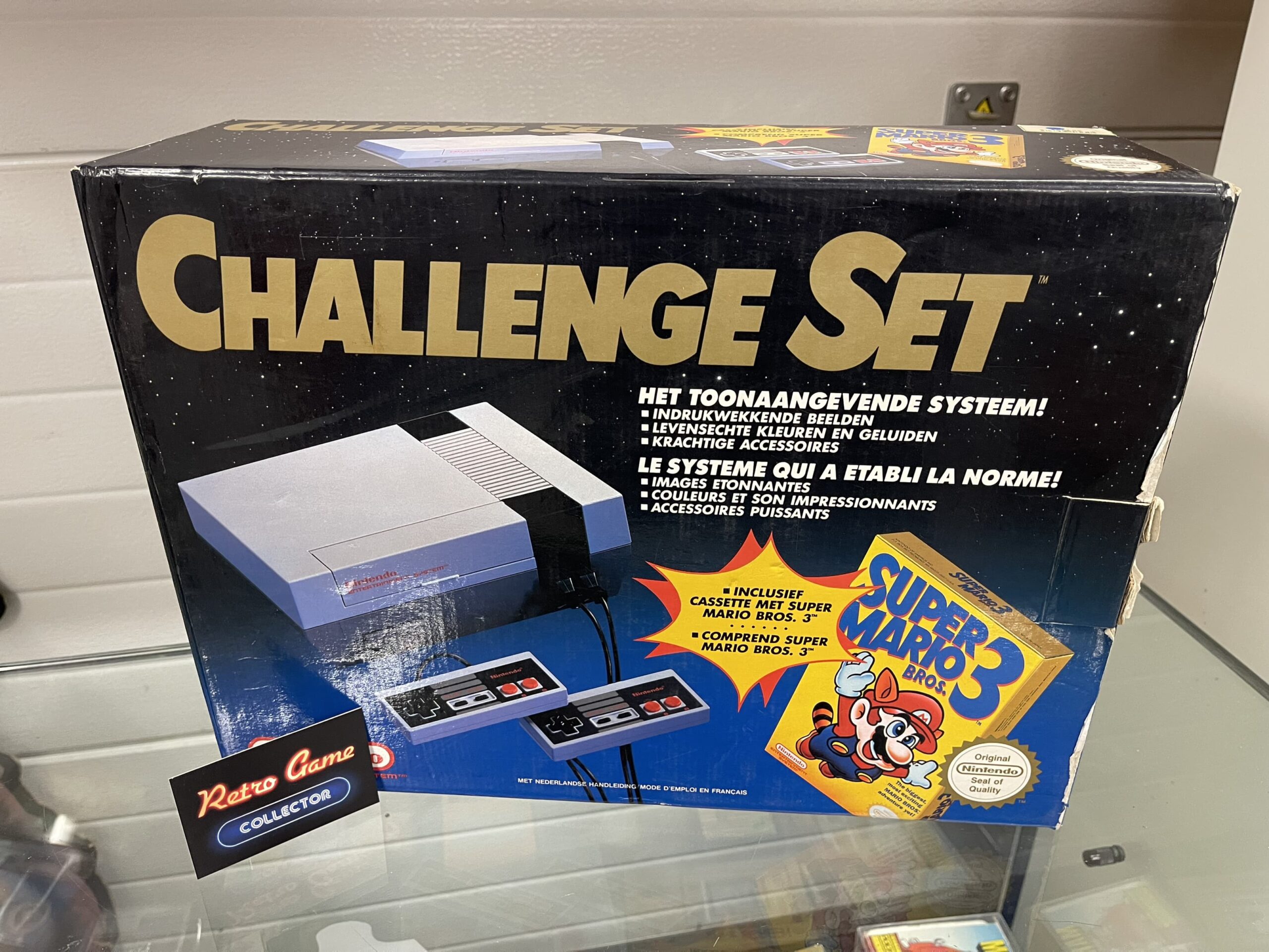 NES Nintendo Console Control Deck Challenge Set Mario Bros 3 incl cib game (C...