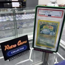Pokemon TCG : 1999 Pokemon Base Set VENUSAUR-HOLO Holo Rare PSA 3 incl guard!