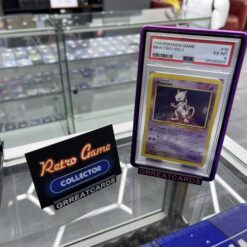 Pokemon TCG : 1999 Pokemon Base Set MEWTWO-HOLO Holo Rare PSA 6 incl guard!