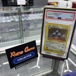 Pokemon TCG : 1999 Pokemon Base Set MAGNETON-HOLO Holo Rare PSA 7 incl guard!
