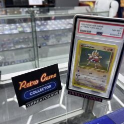 Pokemon TCG : 1999 Pokemon Base Set HITMONCHAN-HOLO Holo Rare PSA 8,5 incl guard!