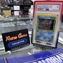 Pokemon TCG : 2001 Pokemon Neo Revelation #65 Shining Gyarados Holo Double Holo Error PSA 7 NM INCL USA GUARD! - Image 3