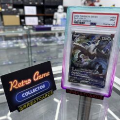 Pokemon TCG : 2022 Lugia V (Alt Full Art) 186/195 SWSH Silver Tempest PSA 9 incl Guard !