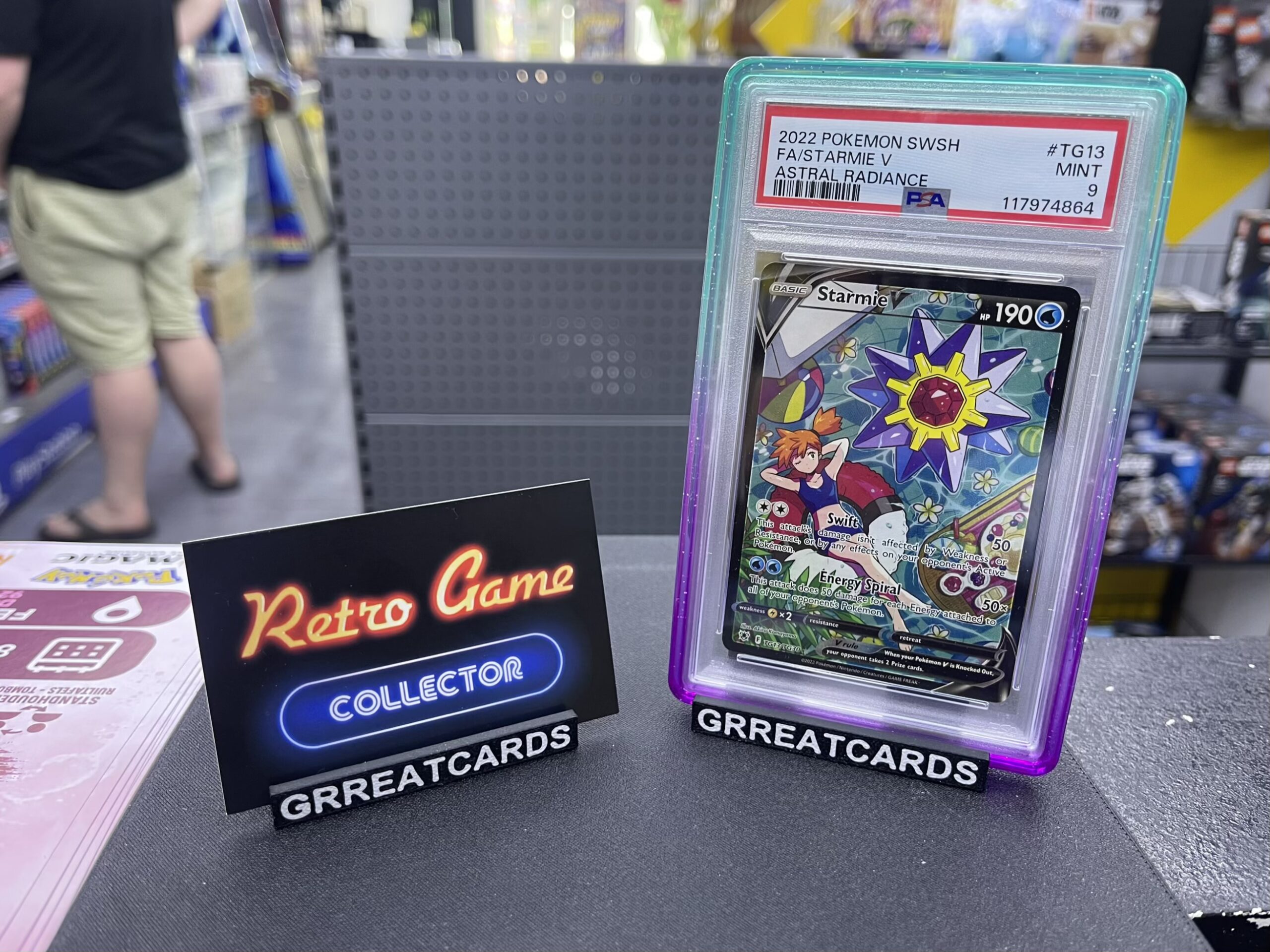 Pokemon TCG : 2022 Pokemon TCG Astral Radiance Trainer Gallery Starmie V TG13 PSA 9 Holo INCL GUARD