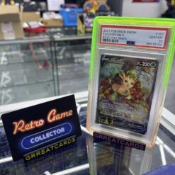 Pokemon TCG : 2021 Pokemon SWSH Evolving Skies #167 FA Leafeon V PSA 10 GEM MINT INCL GUARD