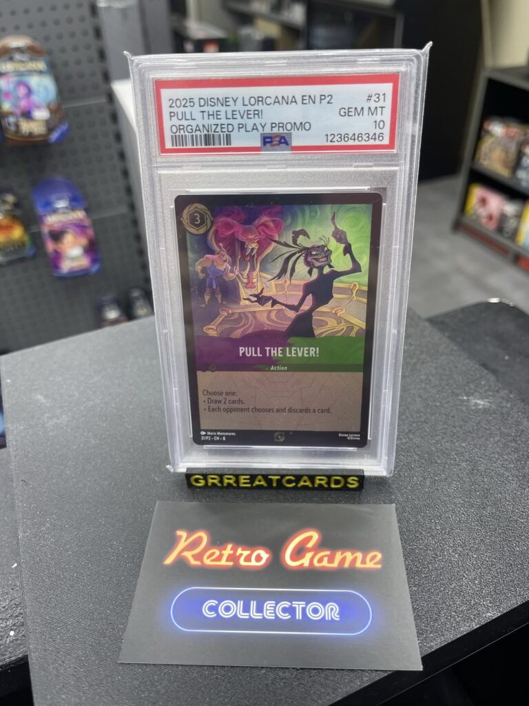 Disney Lorcana TCG Pull The Lever! Promo PSA 10 31